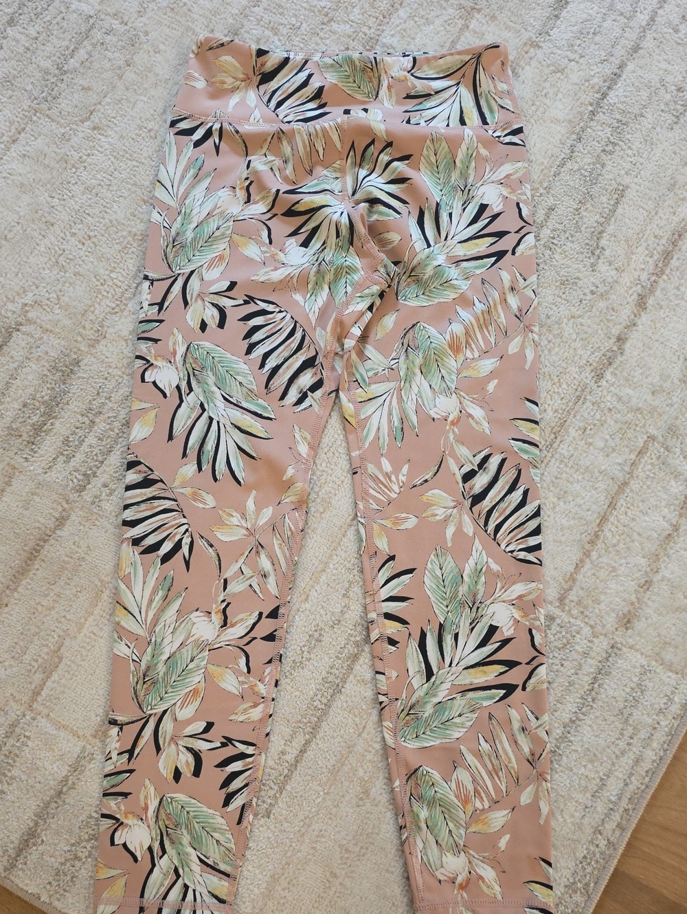 MINKPINK Blush Tropical Print High-Waist Leggings
